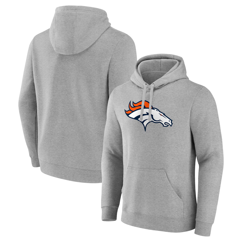 My Store D.Broncos Gray Pullover Hoodie Limited Blank Player Stitched Jerseys