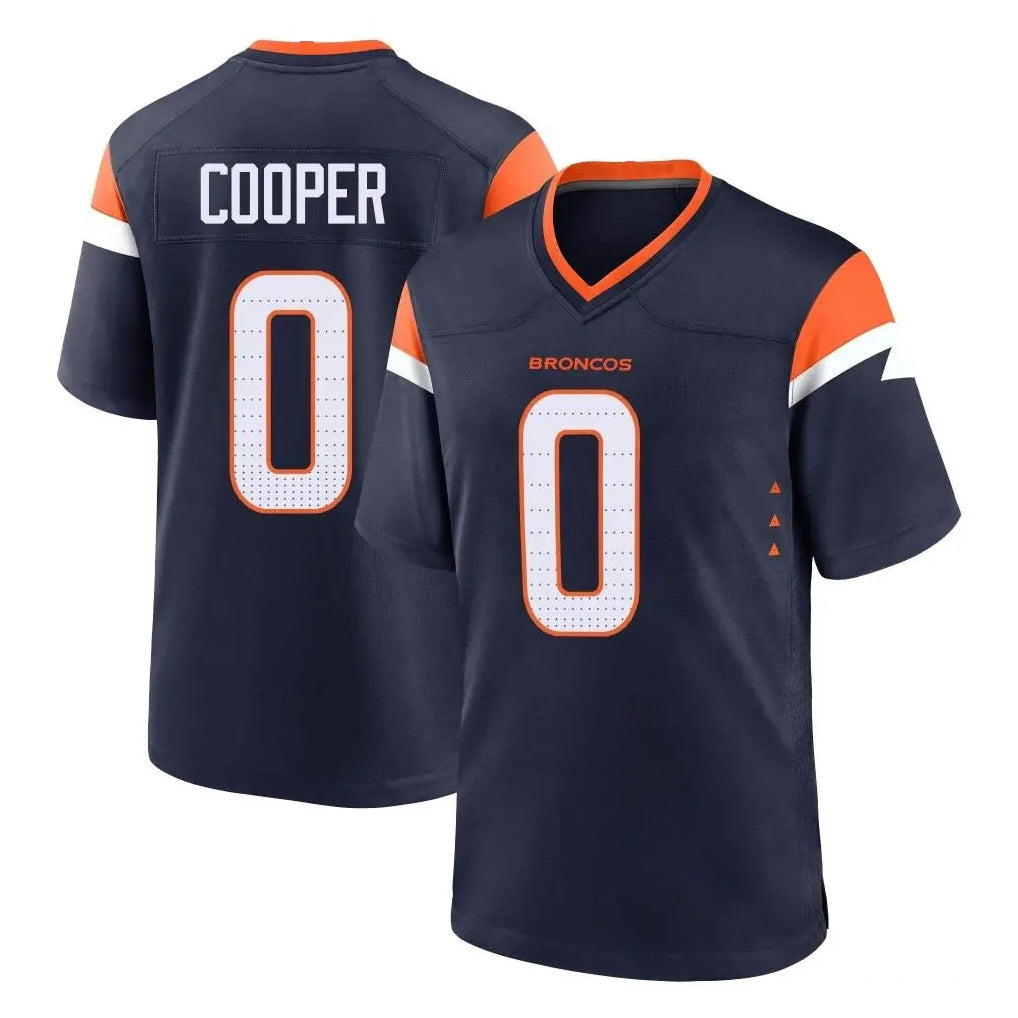 My Store D.Broncos #0 Jonathon Cooper Player Navy Home Game Stitched Jerseys