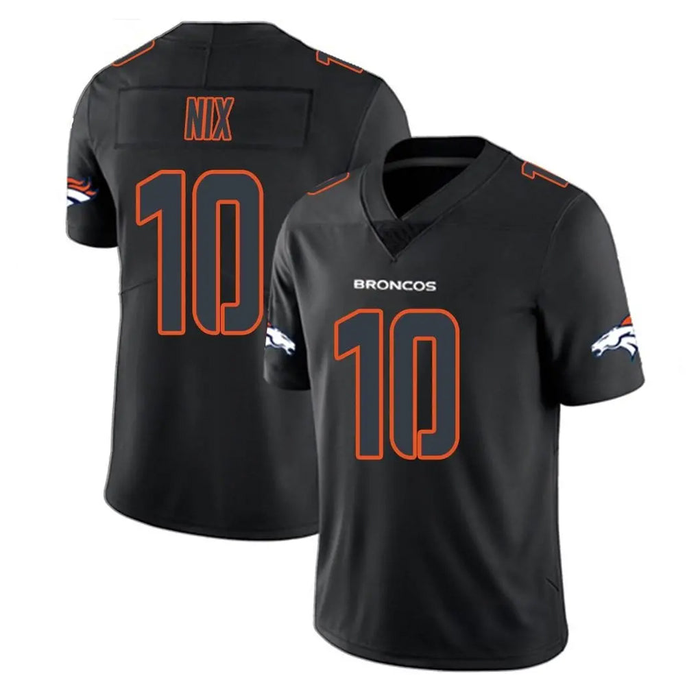 My Store D.Broncos #10 Bo Nix Player Black Impact Limited Game Stitched Jerseys