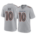 My Store D.Broncos #10 Bo Nix Player Gray Atmosphere Fashion Limited Game Stitched Jerseys