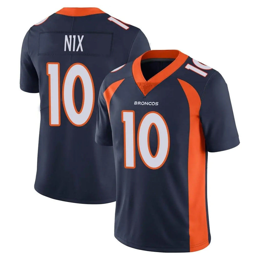 My Store D.Broncos #10 Bo Nix Player Navy Vapor Untouchable Limited Game Stitched Jerseys