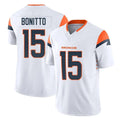 My Store D.Broncos #15 Nik Bonitto Player White Limited Vapor F.U.S.E. Home Game Stitched Jerseys