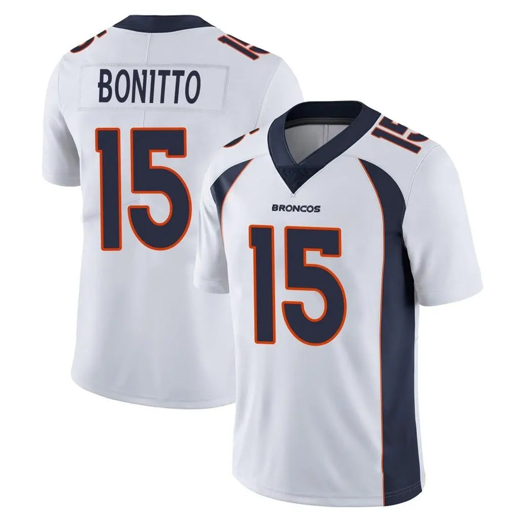 My Store D.Broncos #15 Nik Bonitto Player White Vapor Untouchable Limited Home Game Stitched Jerseys