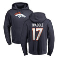 My Store D.Broncos #17 Jaylen Waddle Player Navy Pullover Hoodie Limited Stitched Jerseys