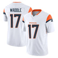My Store D.Broncos #17 Jaylen Waddle Player White Limited Vapor F.U.S.E. Home Game Stitched Jerseys