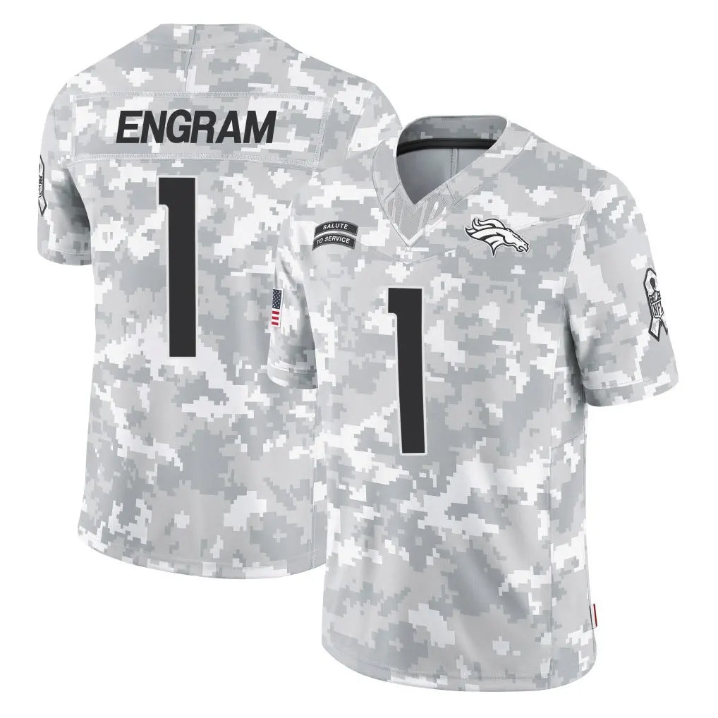 My Store D.Broncos #1 Evan Engram Player Arctic Camo Salute To Service Limited Stitched Jerseys