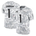 My Store D.Broncos #1 Evan Engram Player Arctic Camo Salute To Service Limited Stitched Jerseys