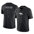 My Store D.Broncos #1 Evan Engram Player Black Reflective Limited Stitched Jerseys