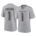 My Store D.Broncos #1 Evan Engram Player Gray Atmosphere Fashion Limited Game Stitched Jerseys