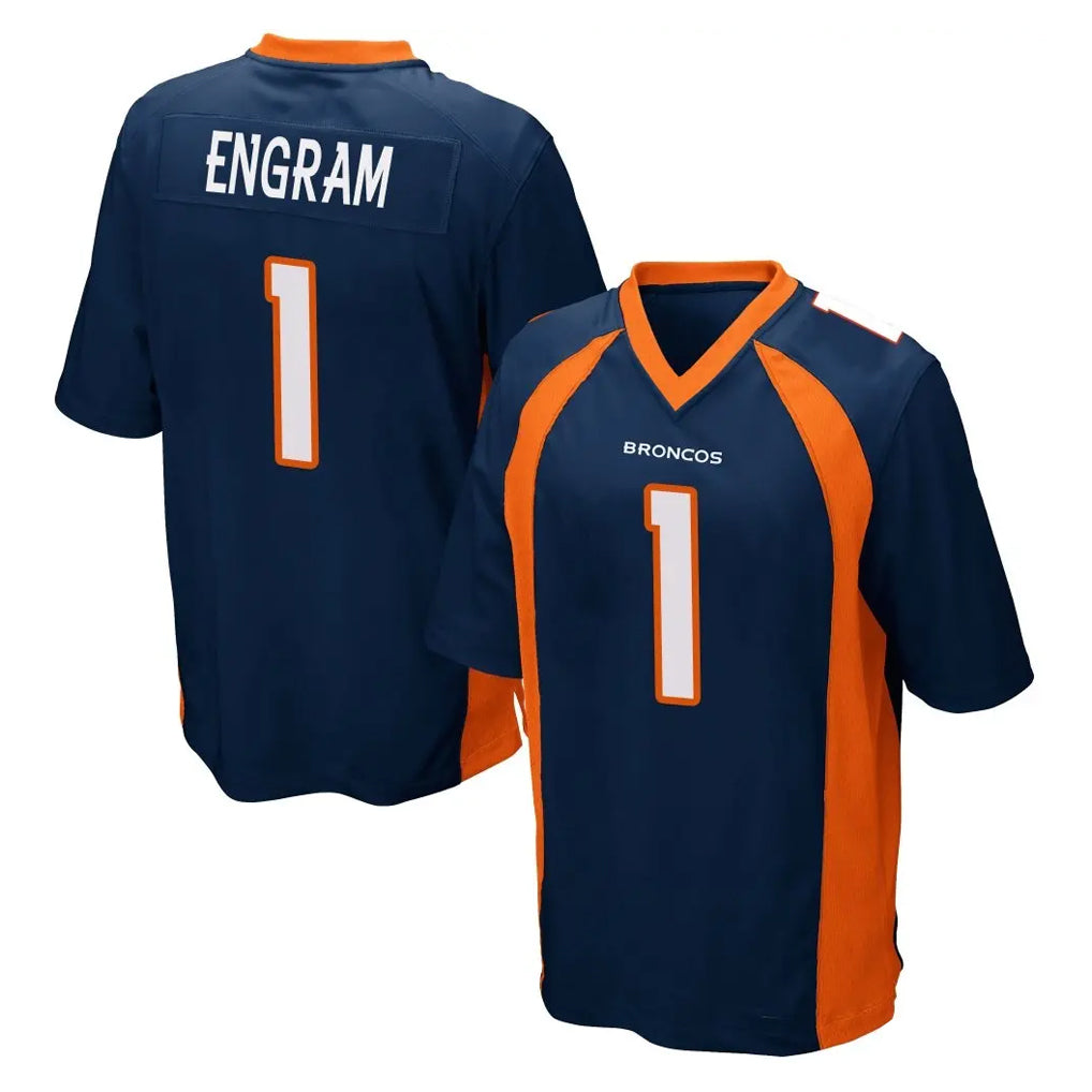My Store D.Broncos #1 Evan Engram Player Navy Game Stitched Jerseys
