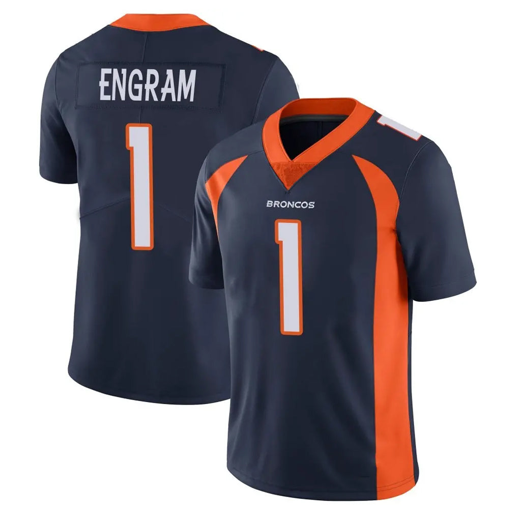 My Store D.Broncos #1 Evan Engram Player Navy Vapor Untouchable Limited Game Stitched Jerseys