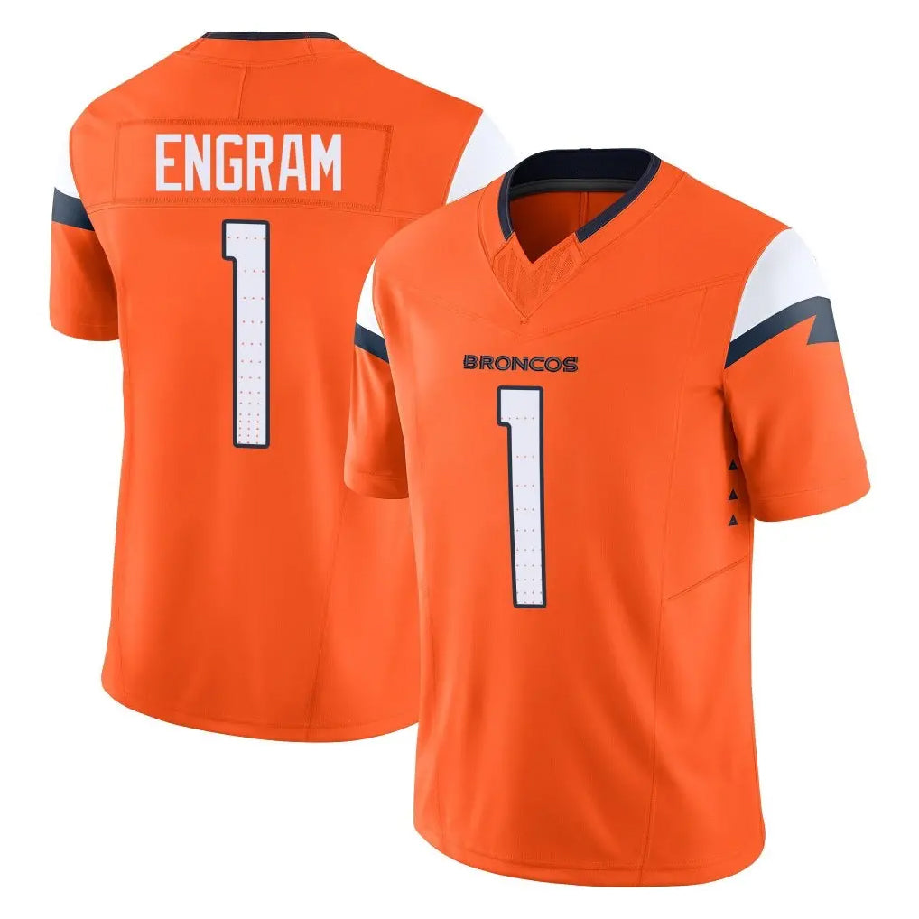 My Store D.Broncos #1 Evan Engram Player Orange Vapor F.U.S.E. Limited Home Game Stitched Jerseys