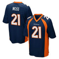 My Store D.Broncos #21 Riley Moss Player Navy Game Stitched Jerseys