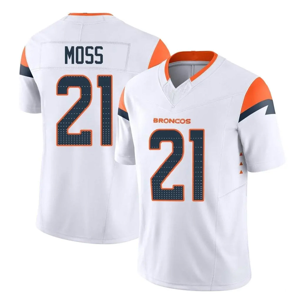 My Store D.Broncos #21 Riley Moss Player White Limited Vapor F.U.S.E. Home Game Stitched Jerseys