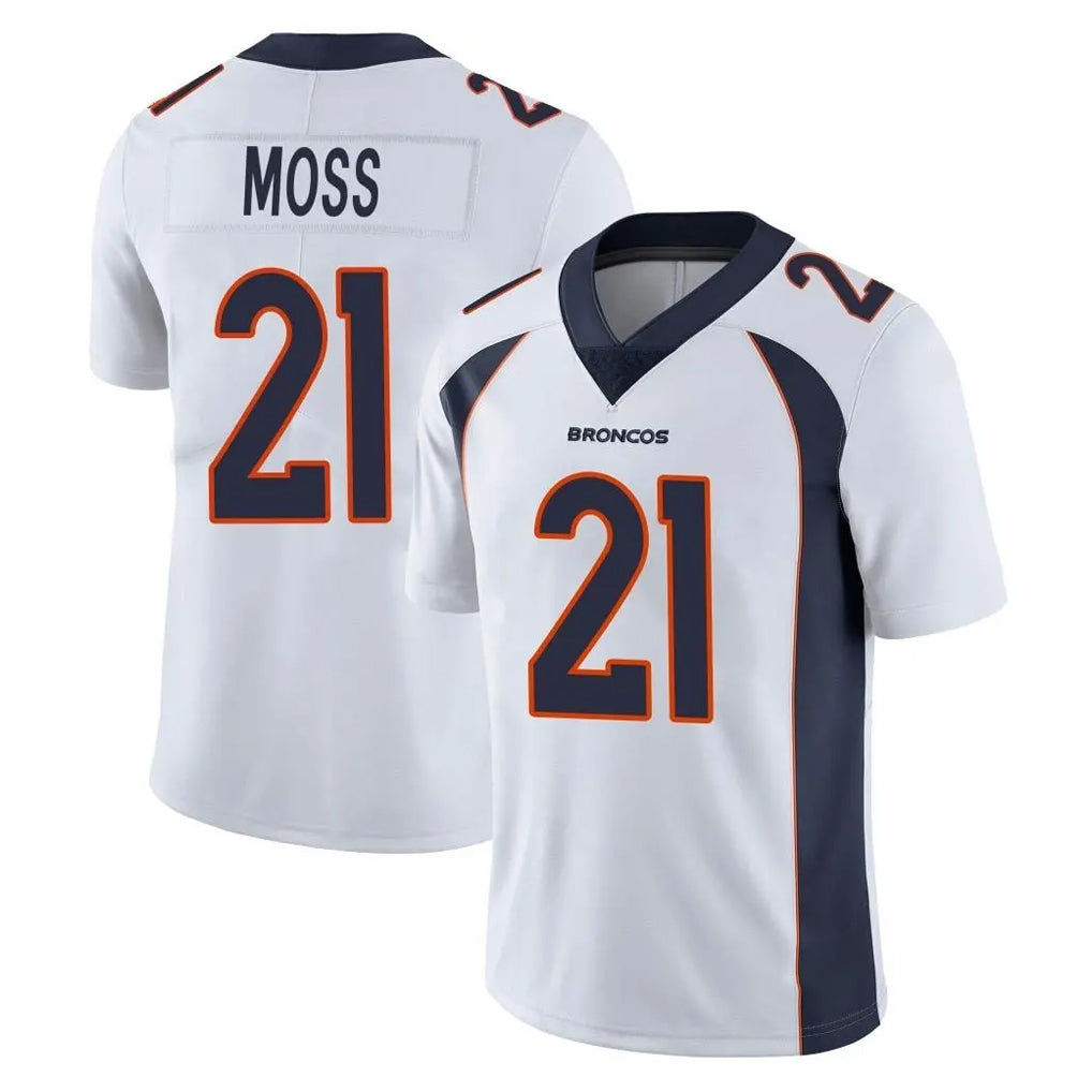 My Store D.Broncos #21 Riley Moss Player White Vapor Untouchable Limited Home Game Stitched Jerseys