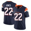 My Store D.Broncos #22 Brandon Jones Player Navy Limited Vapor F.U.S.E. Home Game Stitched Jerseys