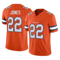 My Store D.Broncos #22 Brandon Jones Player Orange Limited Alternate Vapor F.U.S.E. Throwback Game Stitched Jerseys