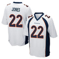 My Store D.Broncos #22 Brandon Jones Player White Game Stitched Jerseys