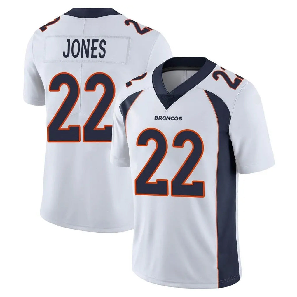 My Store D.Broncos #22 Brandon Jones Player White Vapor Untouchable Limited Home Game Stitched Jerseys