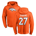 My Store D.Broncos #27 J.K. Dobbins Player Orange Pullover Hoodie Limited Stitched Jerseys