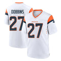 My Store D.Broncos #27 J.K. Dobbins Player White Home Game Stitched Jerseys