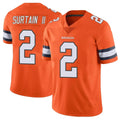 My Store D.Broncos #2 Pat Surtain II Player Orange Vapor Untouchable Limited Home Game Stitched Jerseys