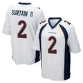 My Store D.Broncos #2 Pat Surtain II Player White Game Stitched Jerseys