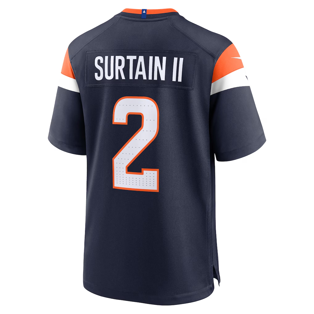 My Store D.Broncos #2 Patrick Surtain II Navy Alternate Game Stitched Jerseys