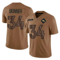 My Store D.Broncos #34 JL Skinner Player Brown Salute To Service Limited Stitched Jerseys