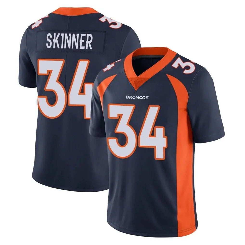 My Store D.Broncos #34 JL Skinner Player Navy Vapor Untouchable Limited Game Stitched Jerseys