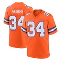 My Store D.Broncos #34 JL Skinner Player Orange Alternate Collection Throwback Game Stitched Jerseys