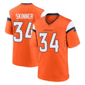My Store D.Broncos #34 JL Skinner Player Orange Home Game Stitched Jerseys