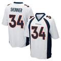 My Store D.Broncos #34 JL Skinner Player White Game Stitched Jerseys