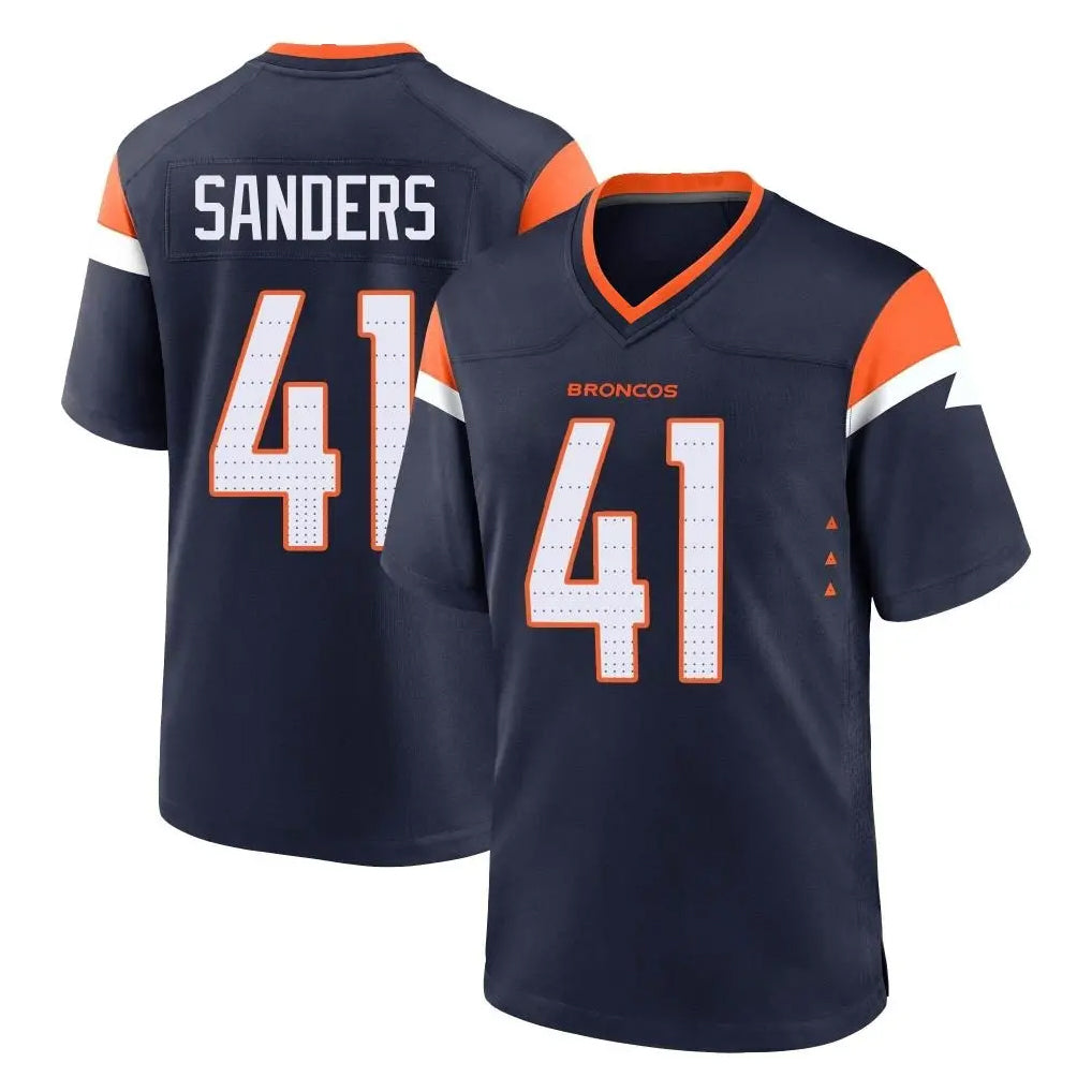 My Store D.Broncos #41 Drew Sanders Player Navy Home Game Stitched Jerseys