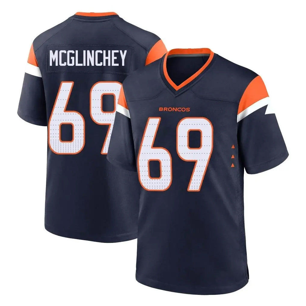 My Store D.Broncos #69 Mike McGlinchey Player Navy Home Game Stitched Jerseys