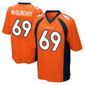My Store D.Broncos #69 Mike McGlinchey Player Orange Color Home Game Stitched Jerseys