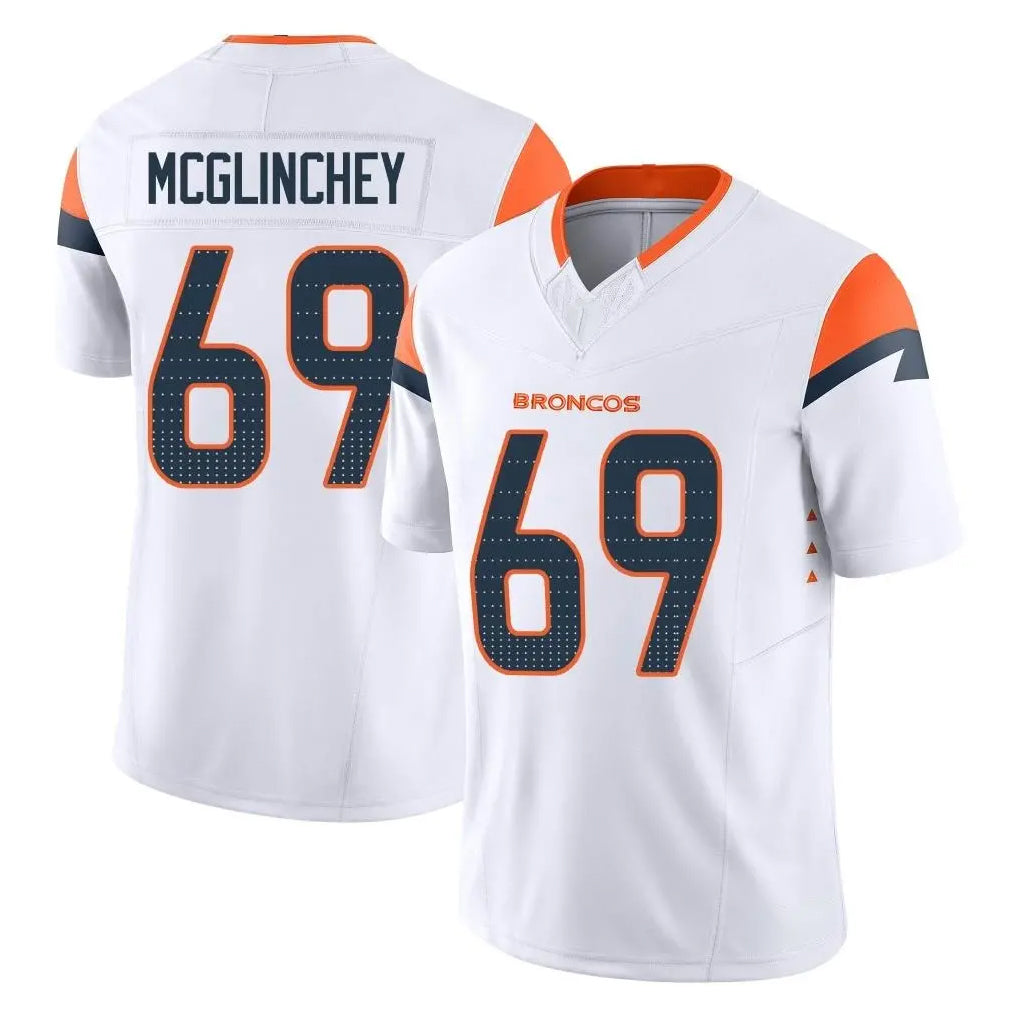 My Store D.Broncos #69 Mike McGlinchey Player White Limited Vapor F.U.S.E. Home Game Stitched Jerseys