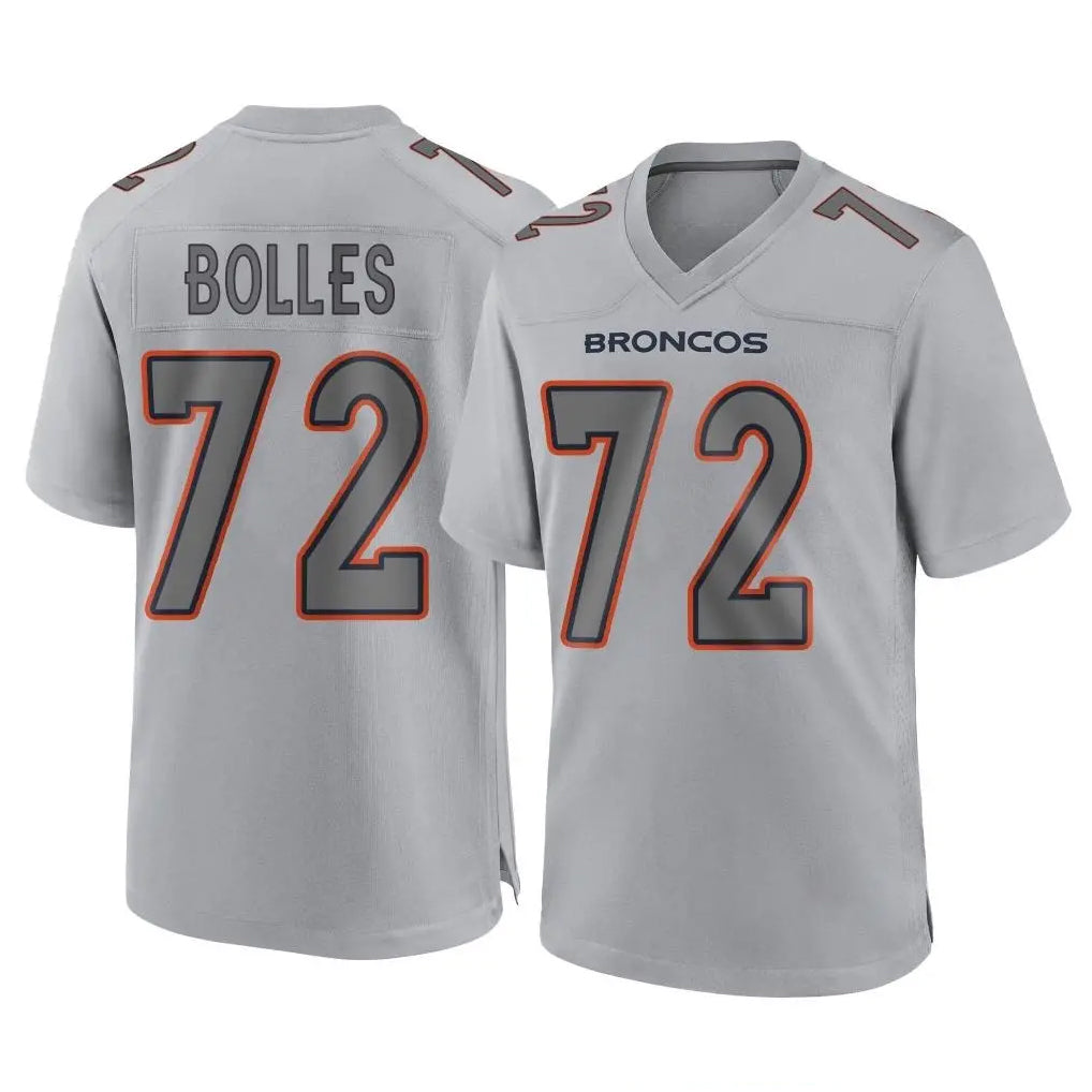 My Store D.Broncos #72 Garett Bolles Player Gray Atmosphere Fashion Limited Game Stitched Jerseys