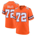My Store D.Broncos #72 Garett Bolles Player Orange Alternate Collection Throwback Game Stitched Jerseys