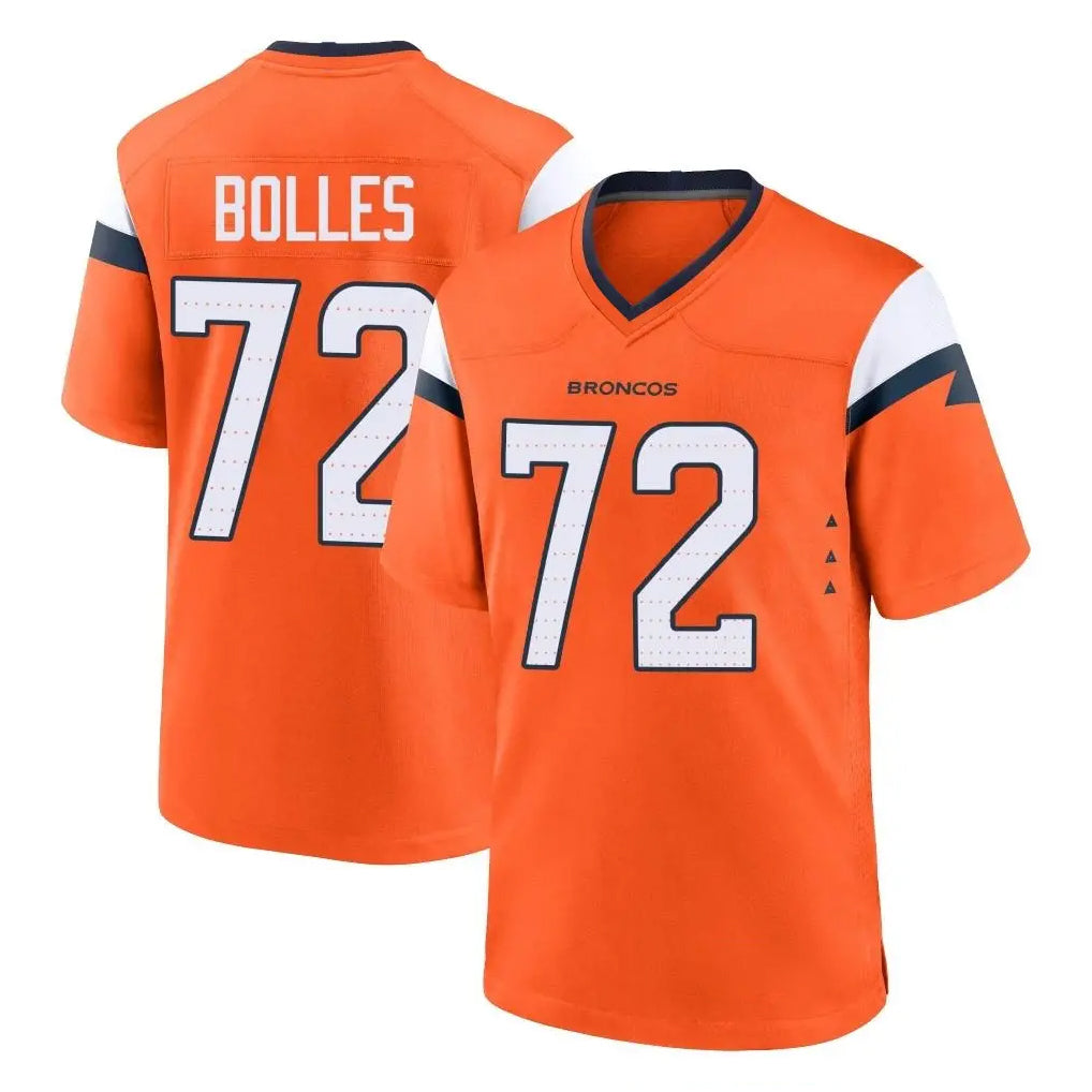 My Store D.Broncos #72 Garett Bolles Player Orange Home Game Stitched Jerseys