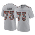 My Store D.Broncos #73 Frank Crum Player Gray Atmosphere Fashion Limited Game Stitched Jerseys