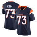 My Store D.Broncos #73 Frank Crum Player Navy Limited Vapor F.U.S.E. Home Game Stitched Jerseys