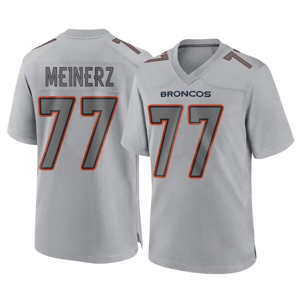 My Store D.Broncos #77 Quinn Meinerz Player Gray Atmosphere Fashion Limited Game Stitched Jerseys