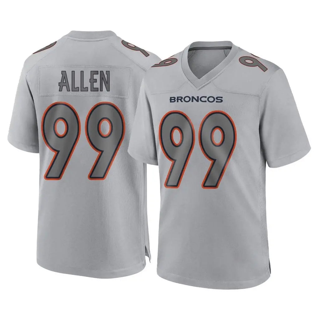 My Store D.Broncos #99 Zach Allen Player Gray Atmosphere Fashion Limited Game Stitched Jerseys