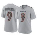 My Store D.Broncos #9 Talanoa Hufanga Player Gray Atmosphere Fashion Limited Game Stitched Jerseys