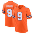 My Store D.Broncos #9 Talanoa Hufanga Player Orange Alternate Collection Throwback Game Stitched Jerseys
