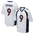 My Store D.Broncos #9 Talanoa Hufanga Player White Game Stitched Jerseys