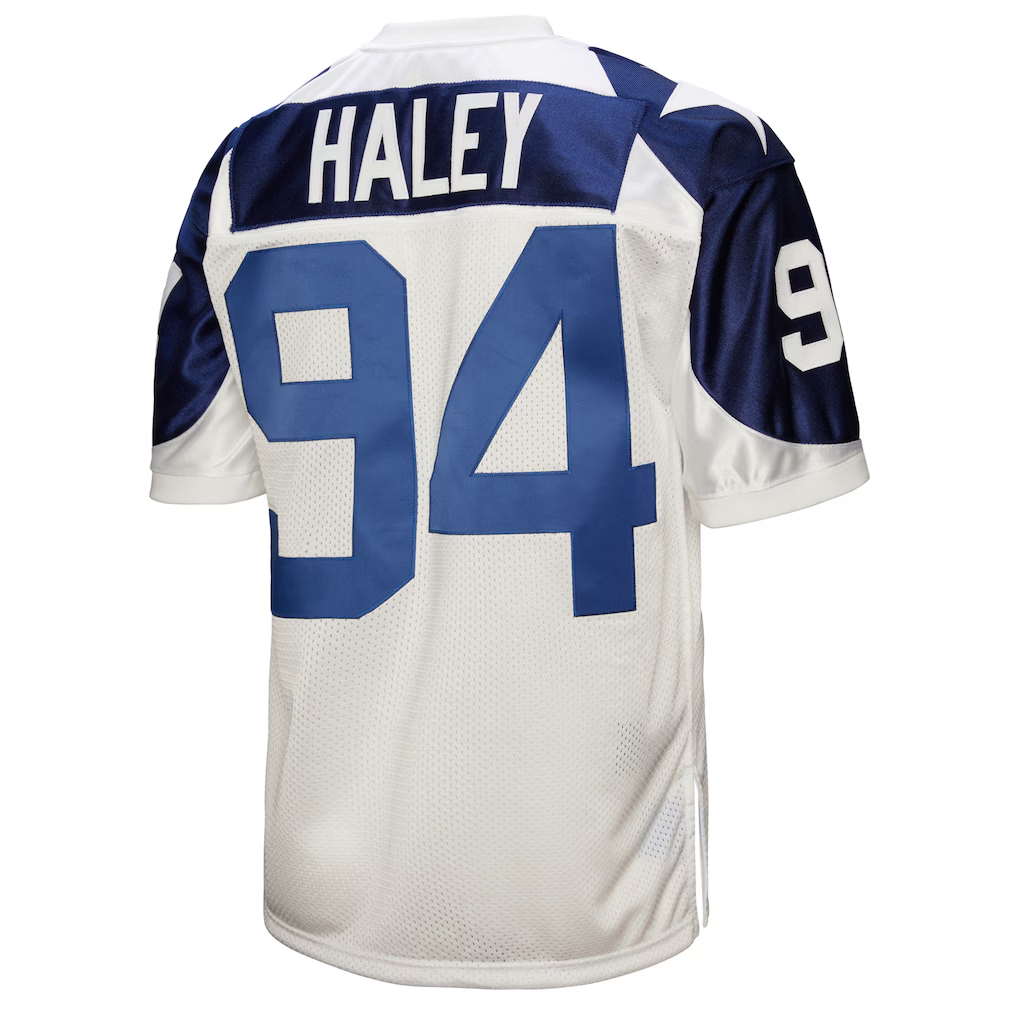 My Store D.Cowboys 1994 #94 Charles Haley Mitchell & Ness White Authentic Throwback Retired Player Puhic Stitched Jerseys