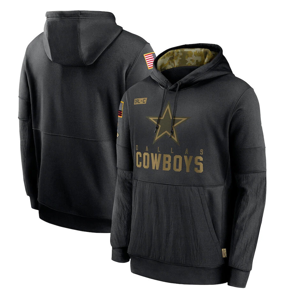 My Store D.Cowboys Black Salute to Service Pullover Hoodies Limited Blank Player Stitched Jerseys