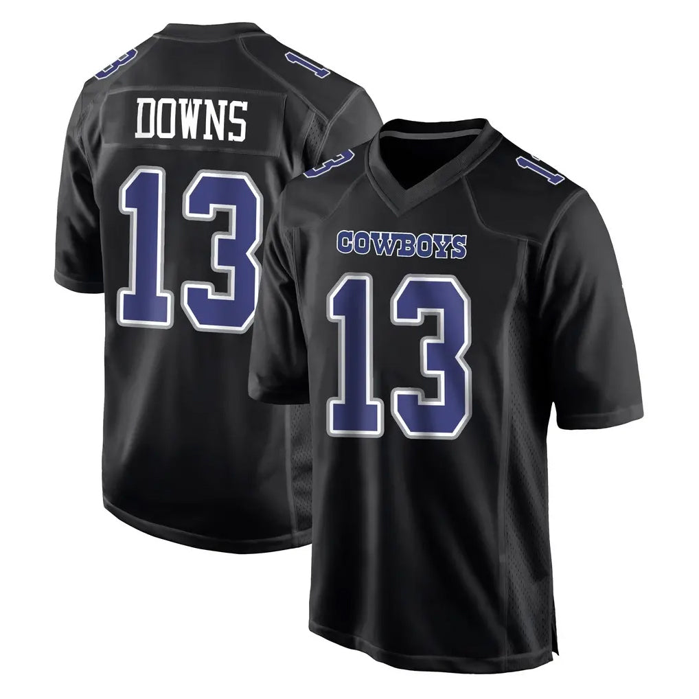 My Store D.Cowboys #13 Caleb Downs Player Carbon Black Fashion Home Game Stitched Jerseys